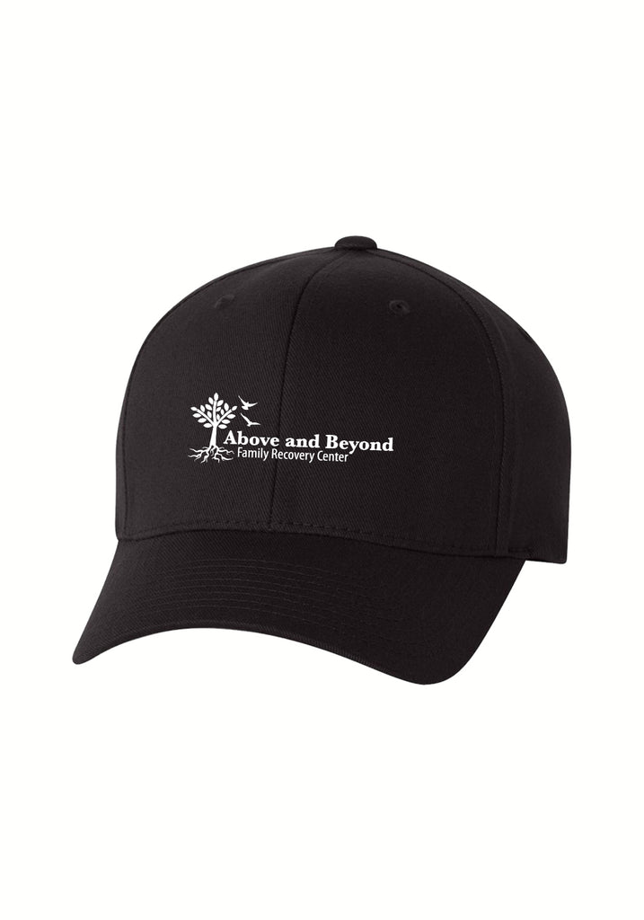 Above And Beyond unisex fitted baseball cap (black) - front