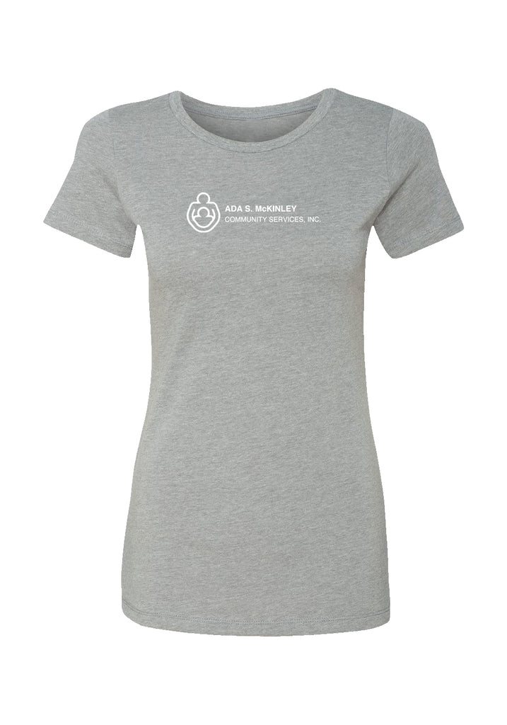 Ada S. McKinley Community Services women's t-shirt (gray) - front