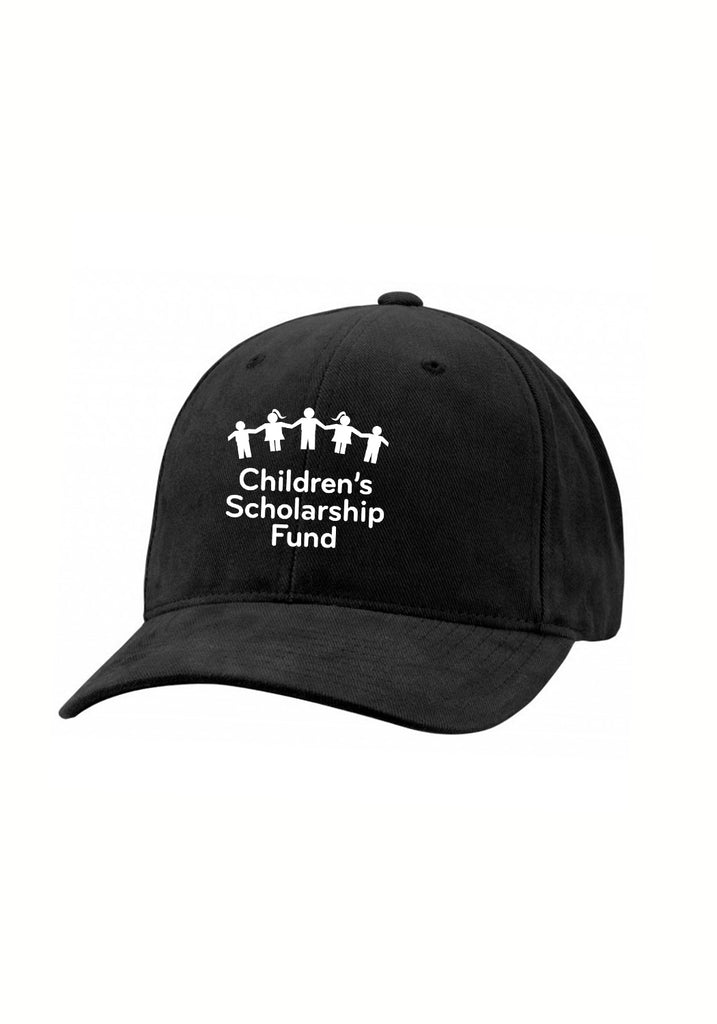 Children's Scholarship Fund unisex adjustable baseball cap (black) - front