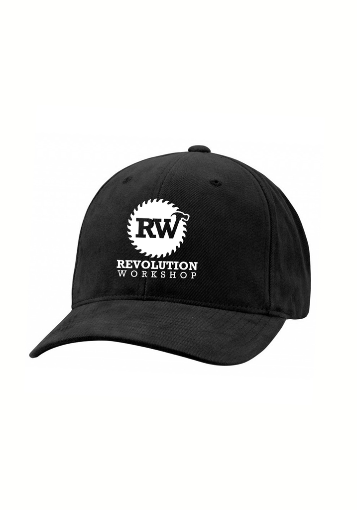 Revolution Workshop unisex adjustable baseball cap (black) - front