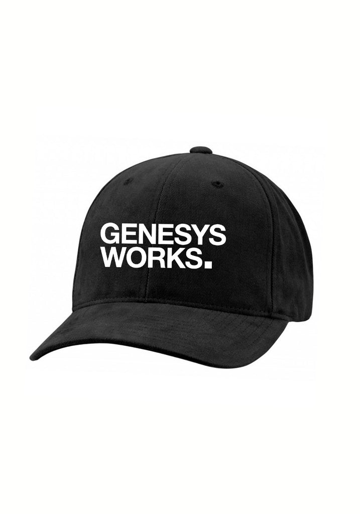 Genesys Works unisex adjustable baseball cap (black) - front
