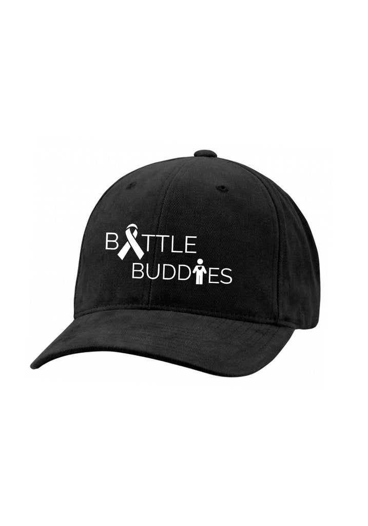 Battle Buddies unisex adjustable baseball cap (black) - front