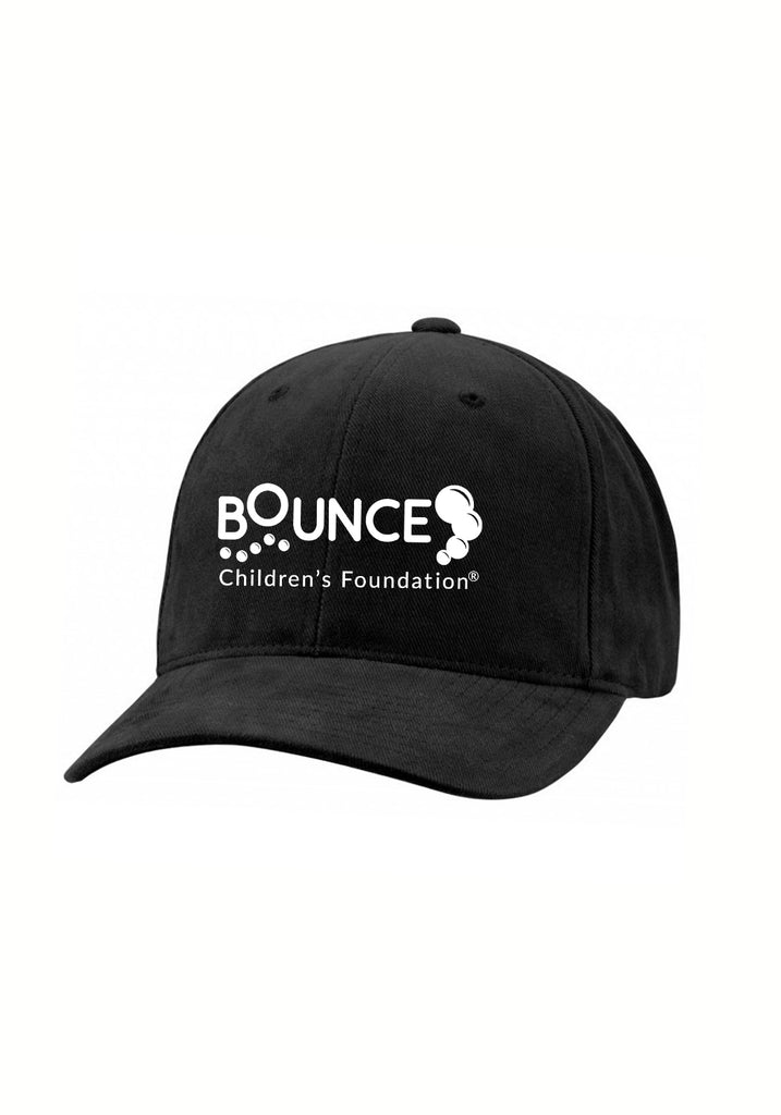Bounce Children's Foundation unisex adjustable baseball cap (black) - front