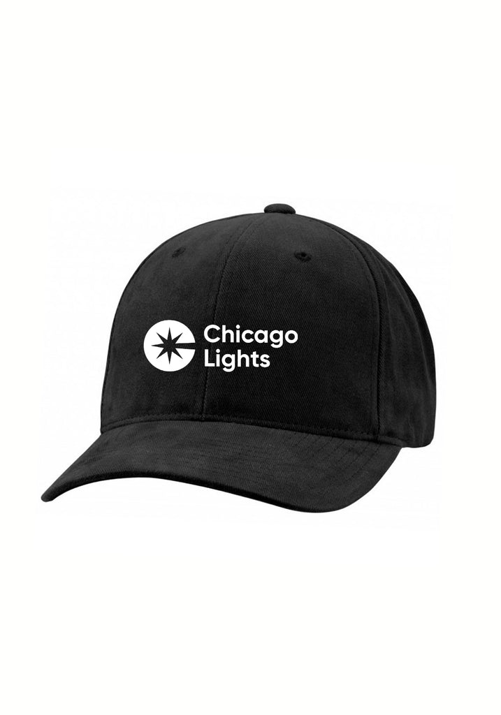 Chicago Lights unisex adjustable baseball cap (black) - front
