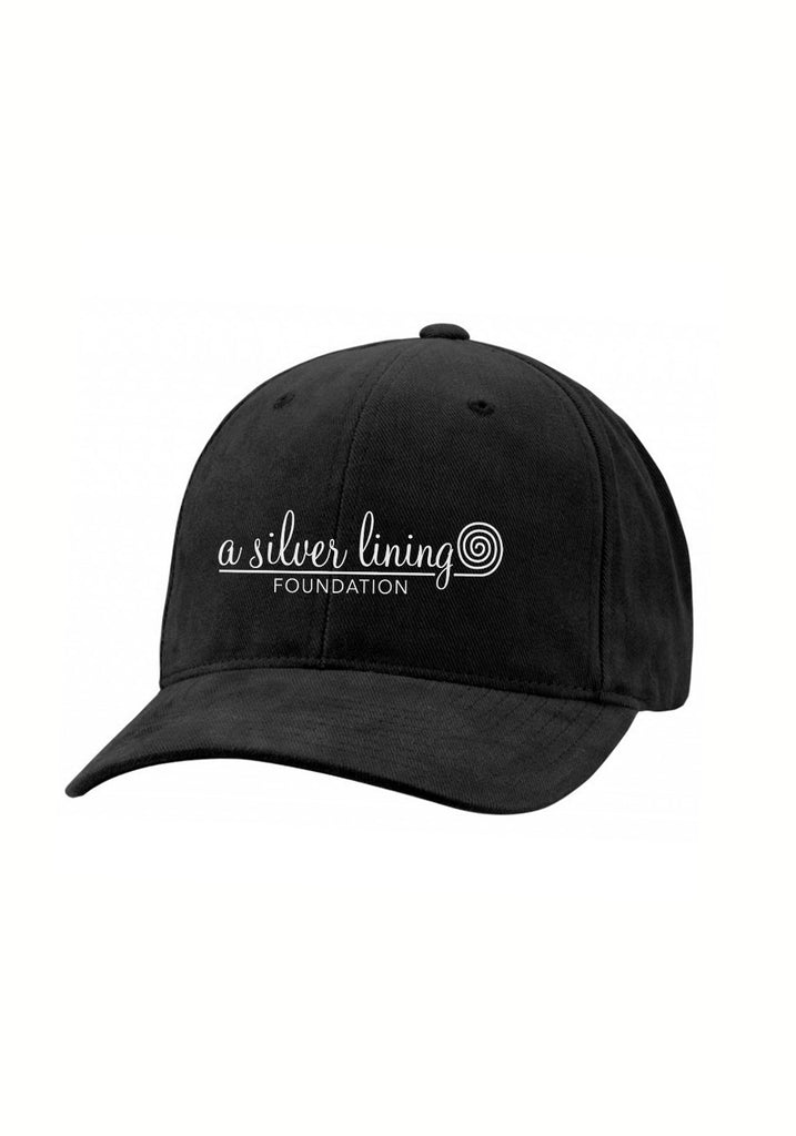 A Silver Lining Foundation unisex adjustable baseball cap (black) - front