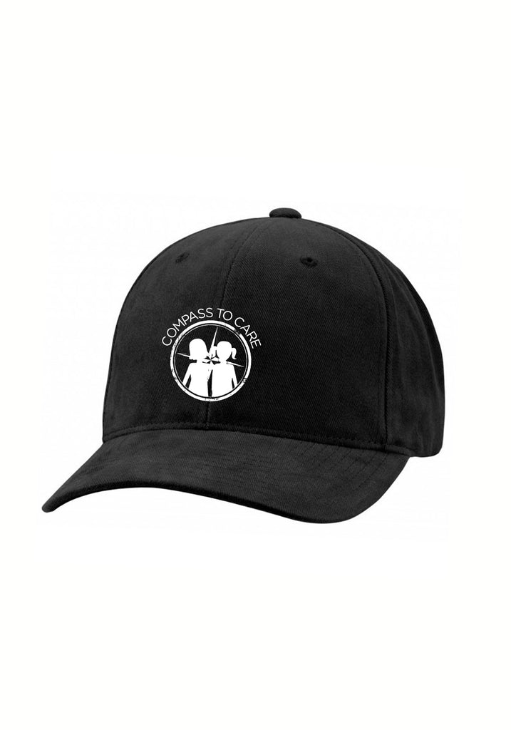Compass To Care Childhood Cancer Foundation unisex adjustable baseball cap (black) - front