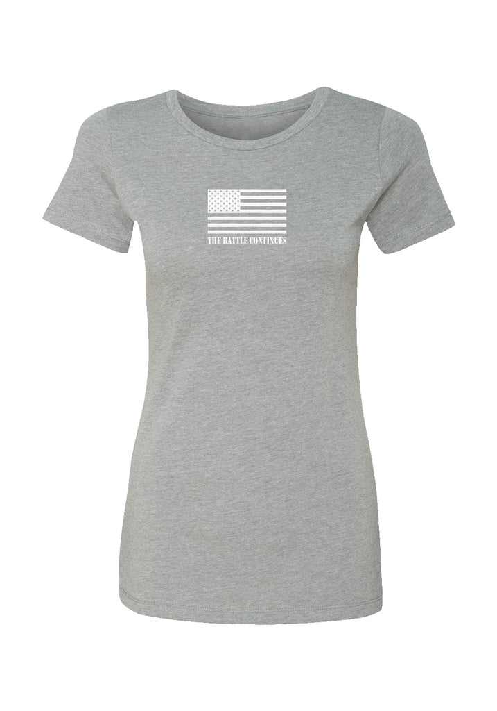 The Battle Continues women's t-shirt (gray) - front