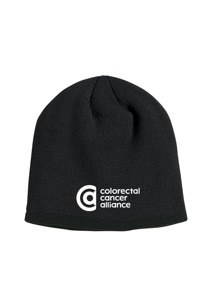 Colorectal Cancer Alliance unisex winter hat (black) - front