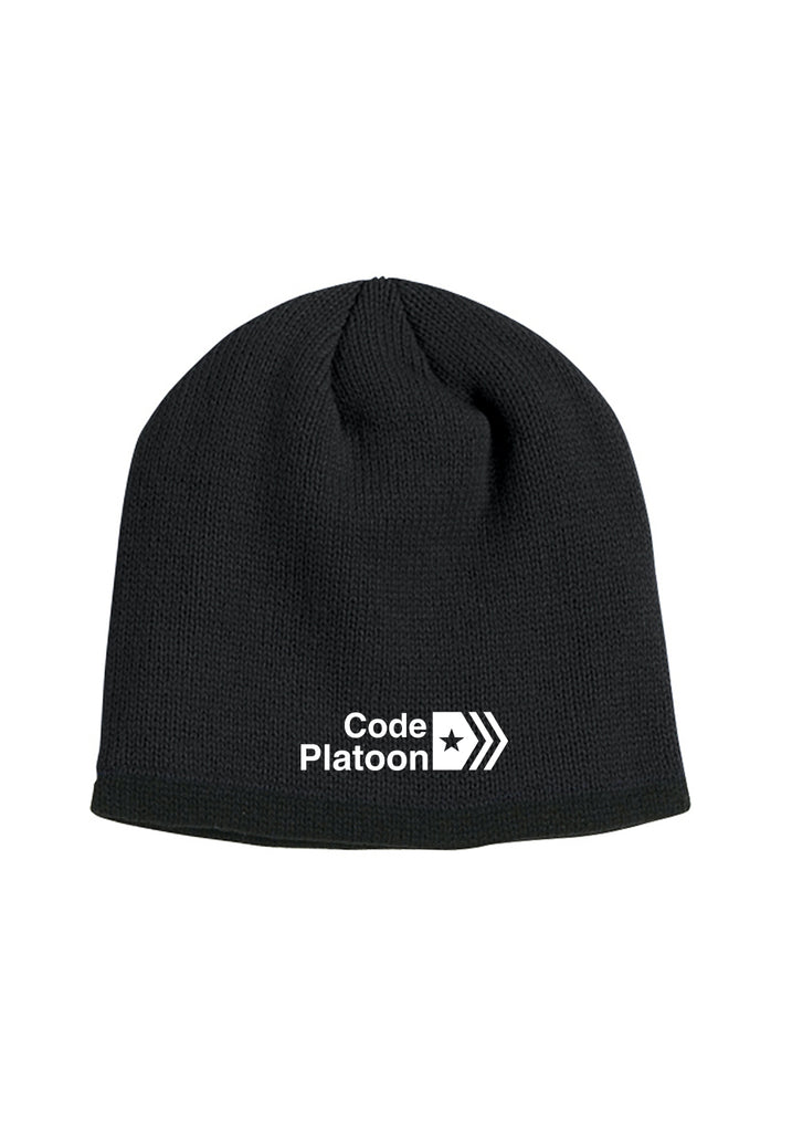 Code Platoon unisex winter hat (black) - front