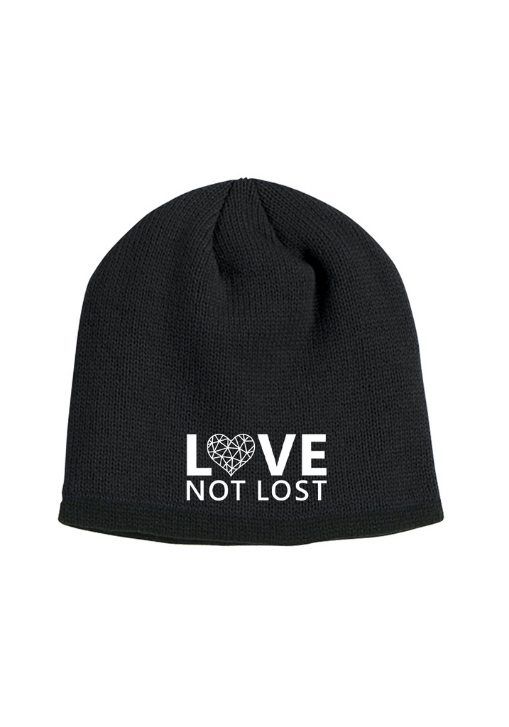 Love Not Lost unisex winter hat (black) - front