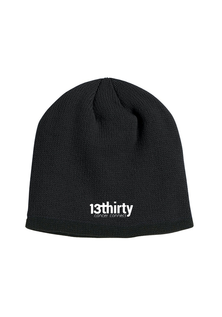 13thirty Cancer Connect unisex winter hat (black) - front