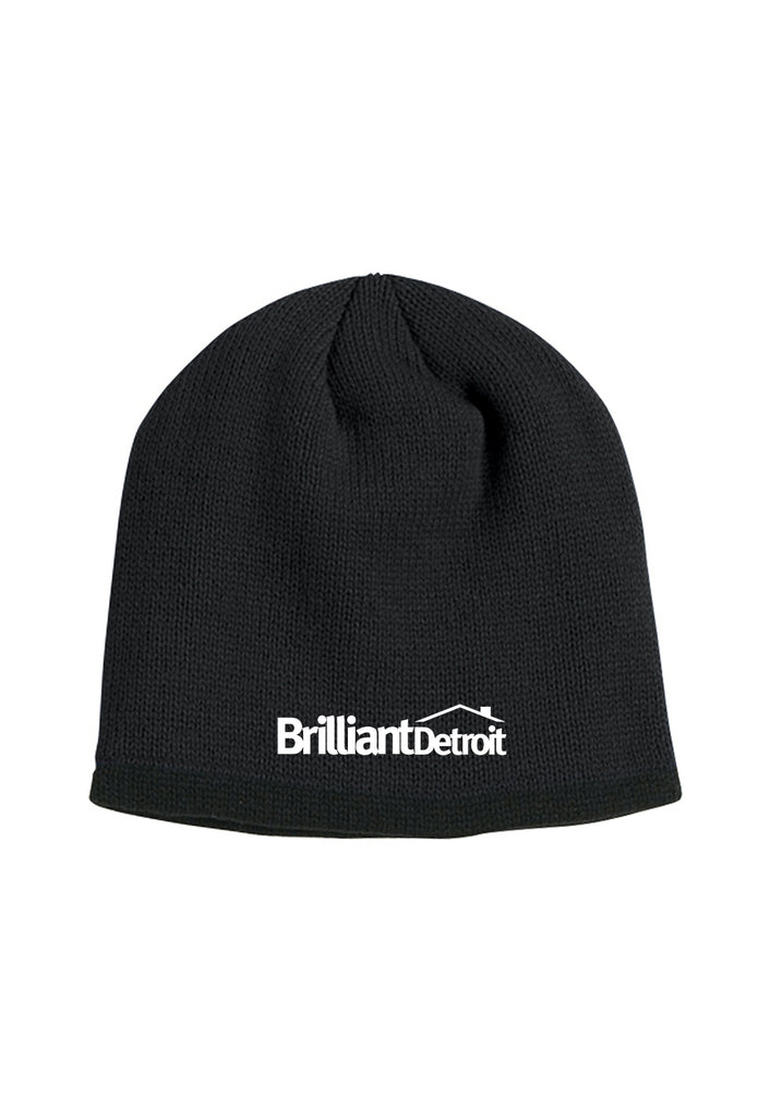 Brilliant Detroit unisex winter hat (black) - front