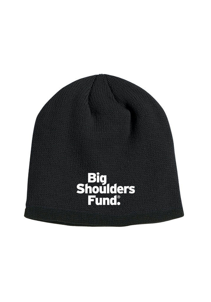 Big Shoulders Fund unisex winter hat (black) - front