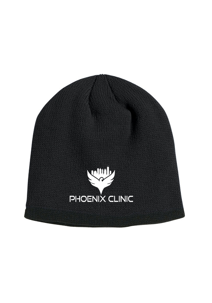 Phoenix Clinic unisex winter hat (black) - front