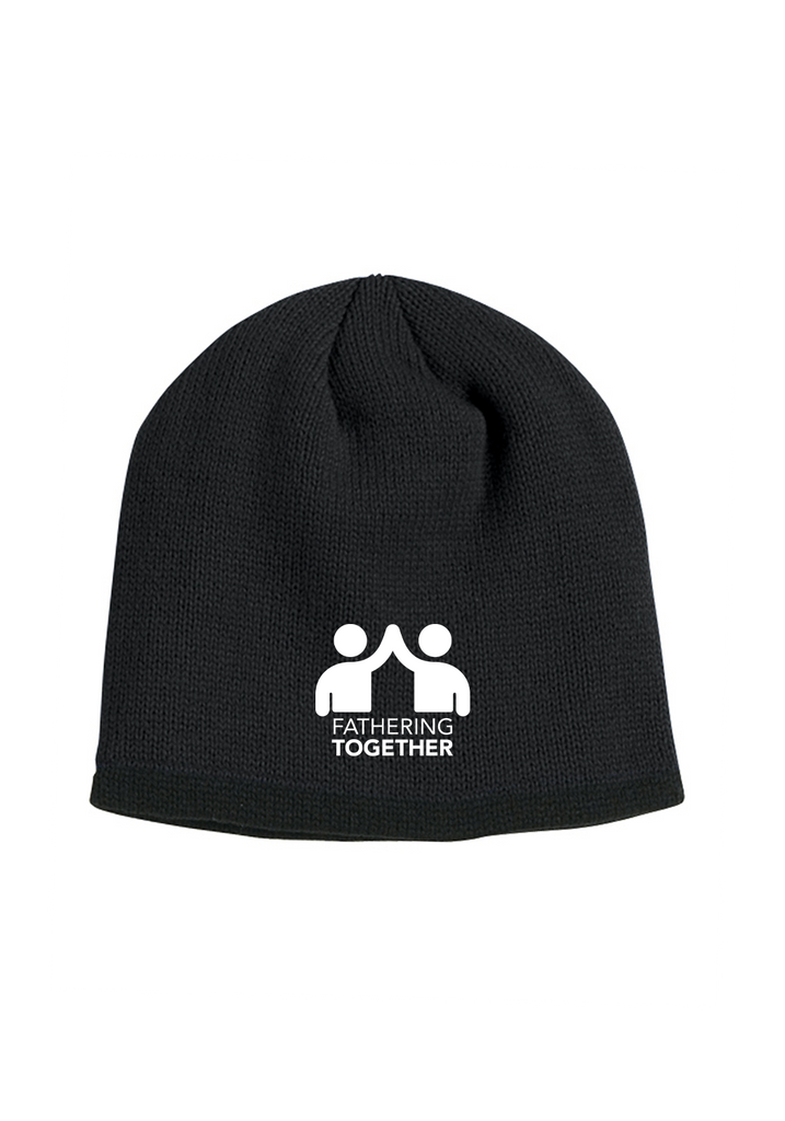 Fathering Together unisex winter hat (black) - front