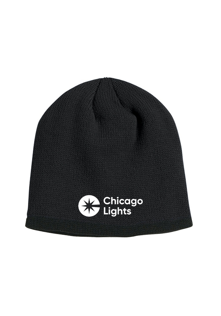 Chicago Lights unisex winter hat (black) - front