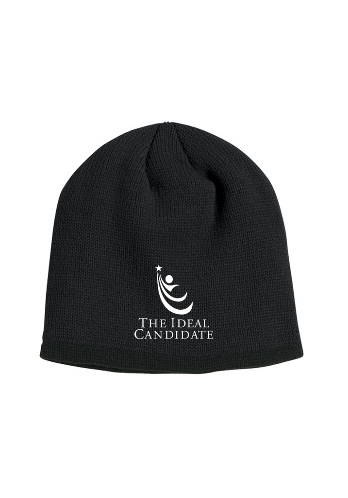The Ideal Candidate unisex winter hat (black) - front