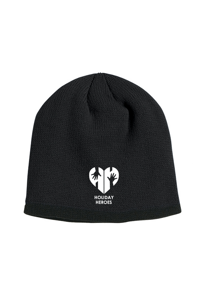 Holiday Heroes unisex winter hat (black) - front