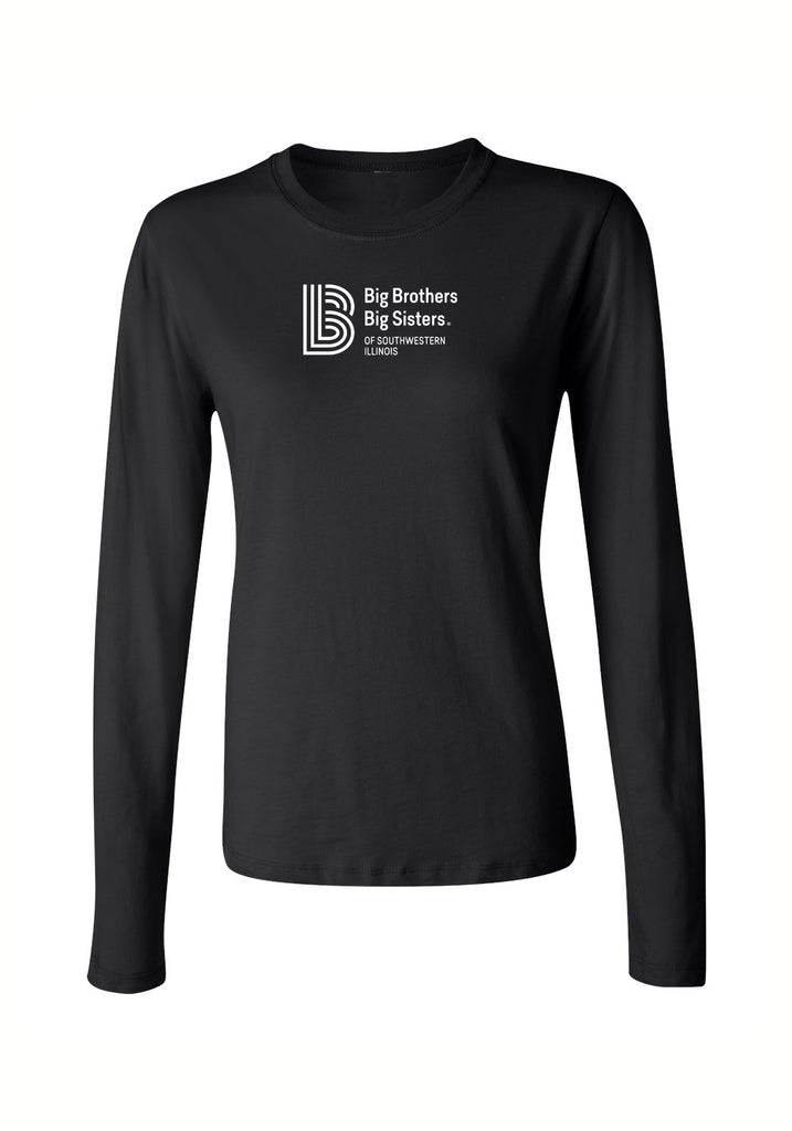 Big Brothers Big Sisters of Southwest Illinois women's long-sleeve t-shirt (black) - front