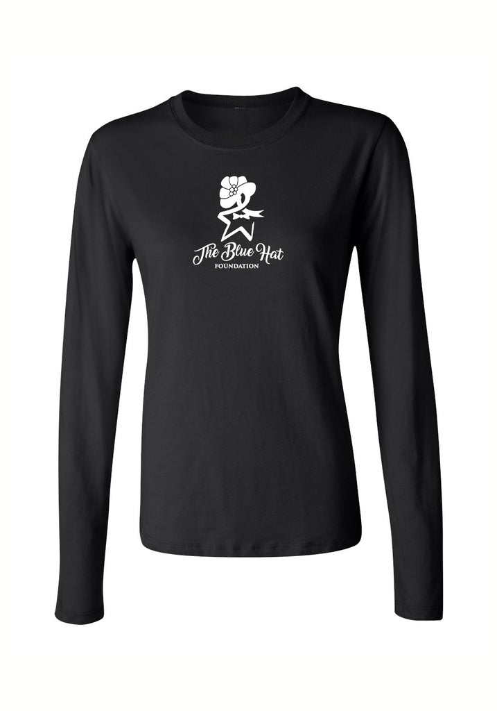 The Blue Hat Foundation women's long-sleeve t-shirt (black) - front