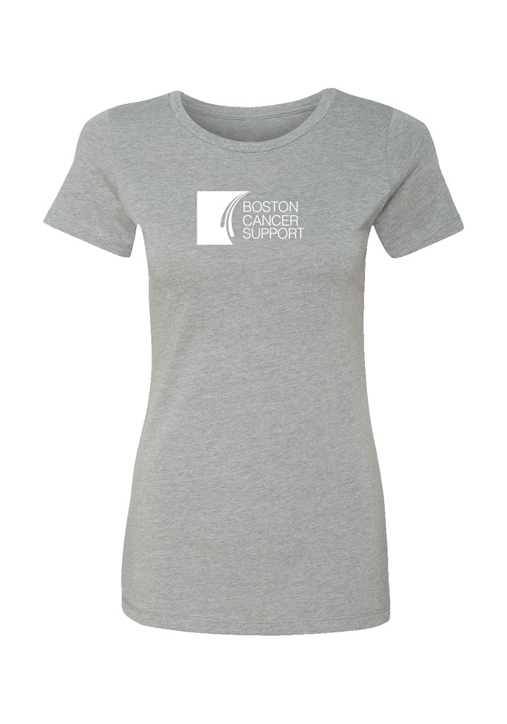 Boston Cancer Support women's t-shirt (gray) - front
