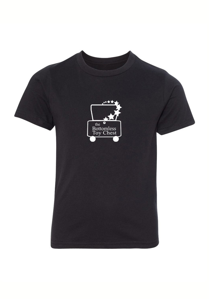 The Bottomless Toy Chest kids t-shirt (black) - front