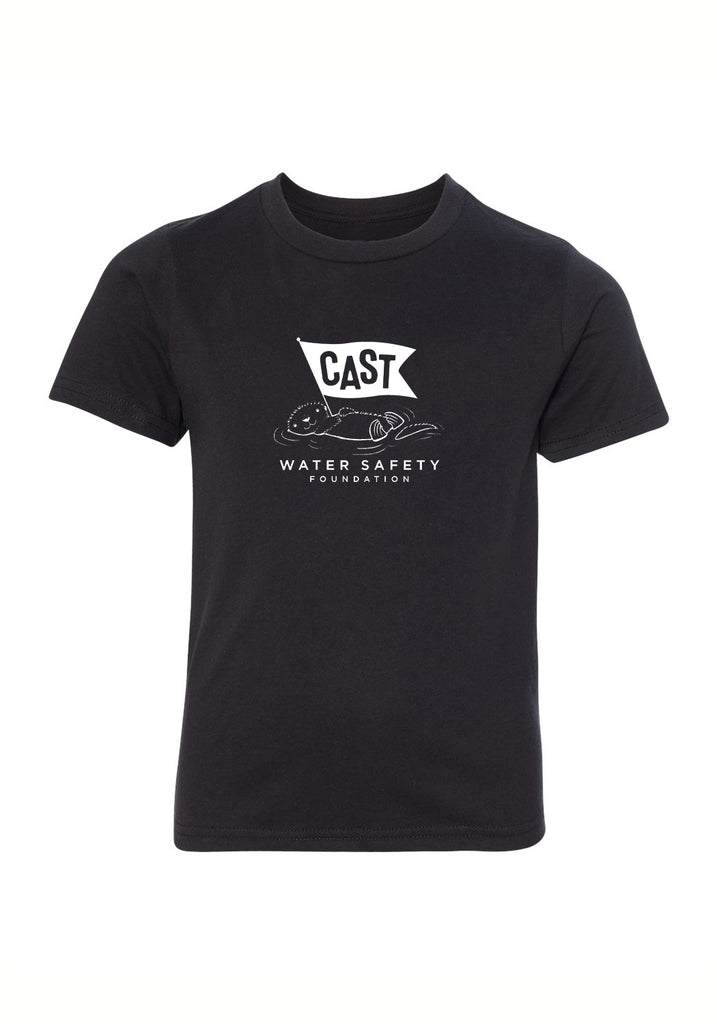 CAST Water Safety Foundation kids t-shirt (black) - front