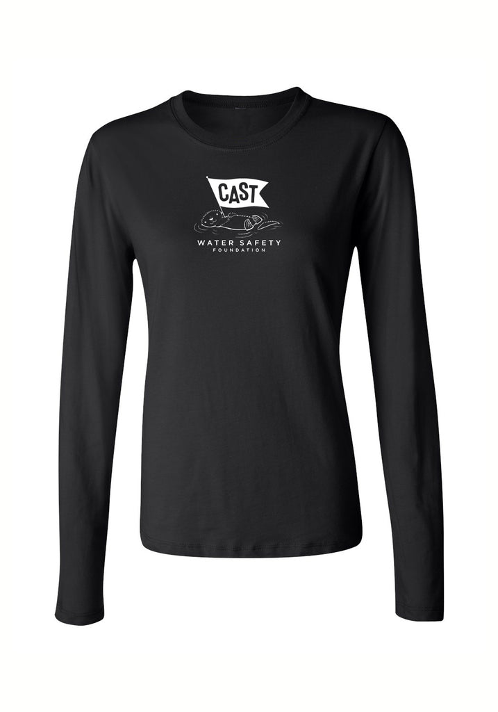 CAST Water Safety Foundation women's long-sleeve t-shirt (black) - front