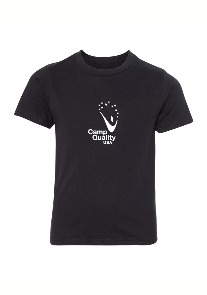 Camp Quality USA kids t-shirt (black) - front