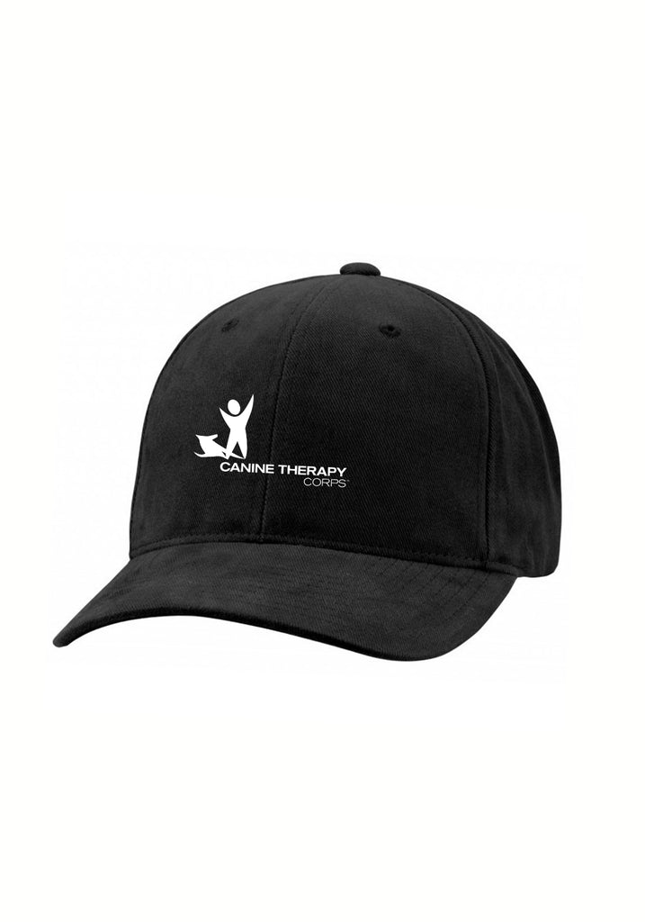 Canine Therapy Corps unisex adjustable baseball cap (black) - front
