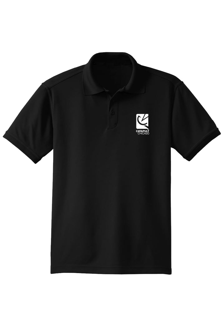 Catapult Chicago men's polo shirt (black) - front