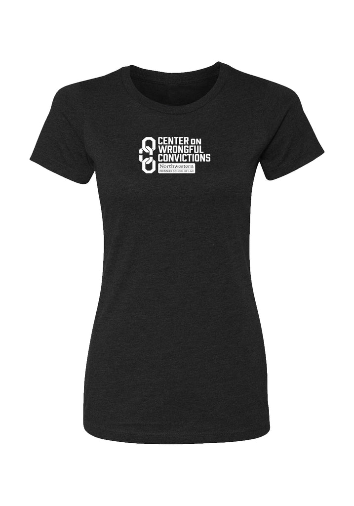 Center On Wrongful Convictions women's t-shirt (black) - front