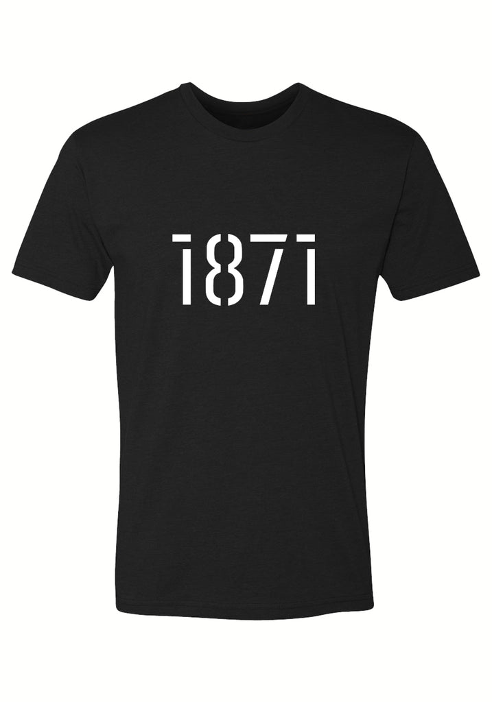 1871 men's t-shirt (black) - front