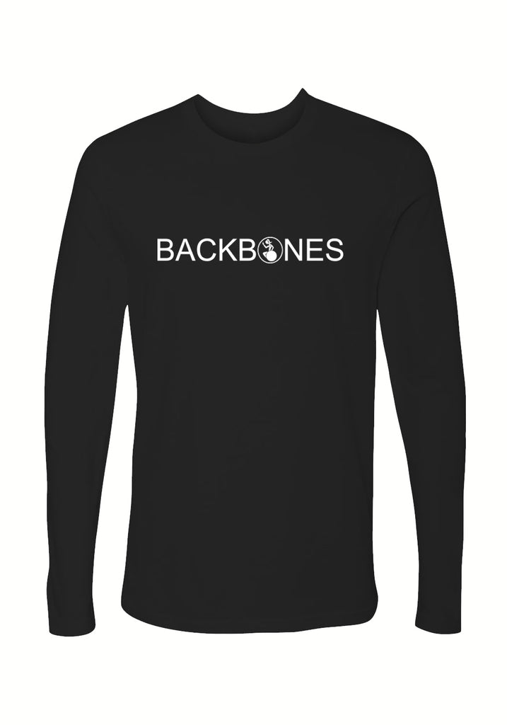 Backbones unisex long-sleeve t-shirt (black) - front