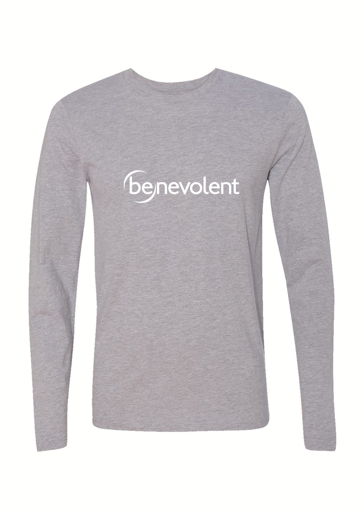 Benevolent unisex long-sleeve t-shirt (gray) - front