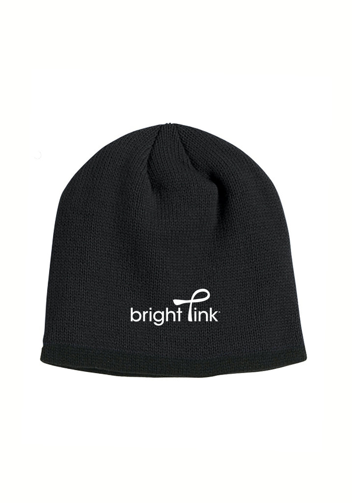 Bright Pink unisex winter hat (black) - front