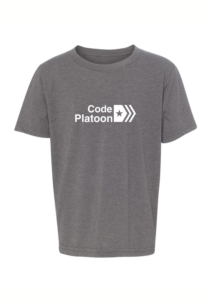 Code Platoon kids t-shirt (gray) - front