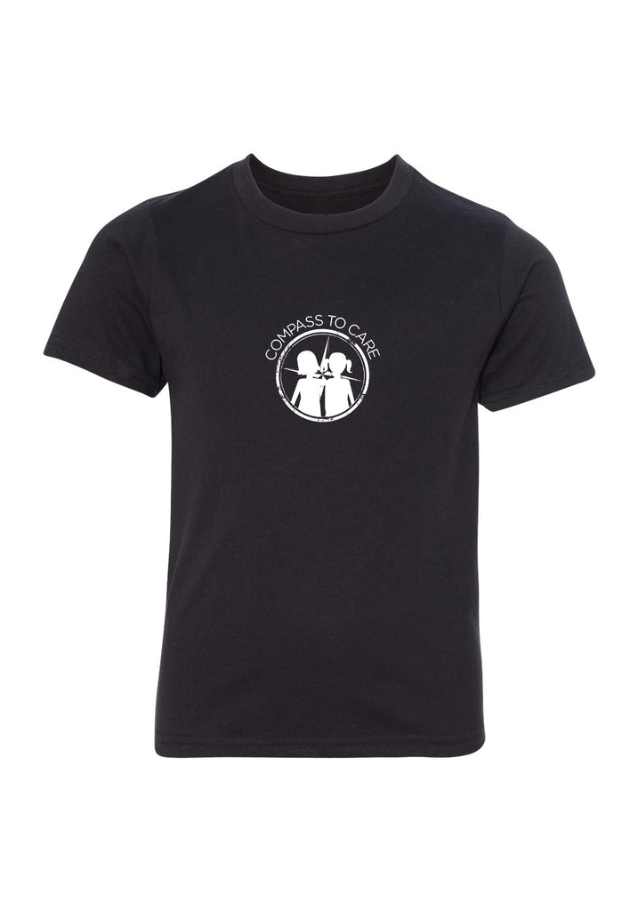 Compass To Care Childhood Cancer Foundation kids t-shirt (black) - front