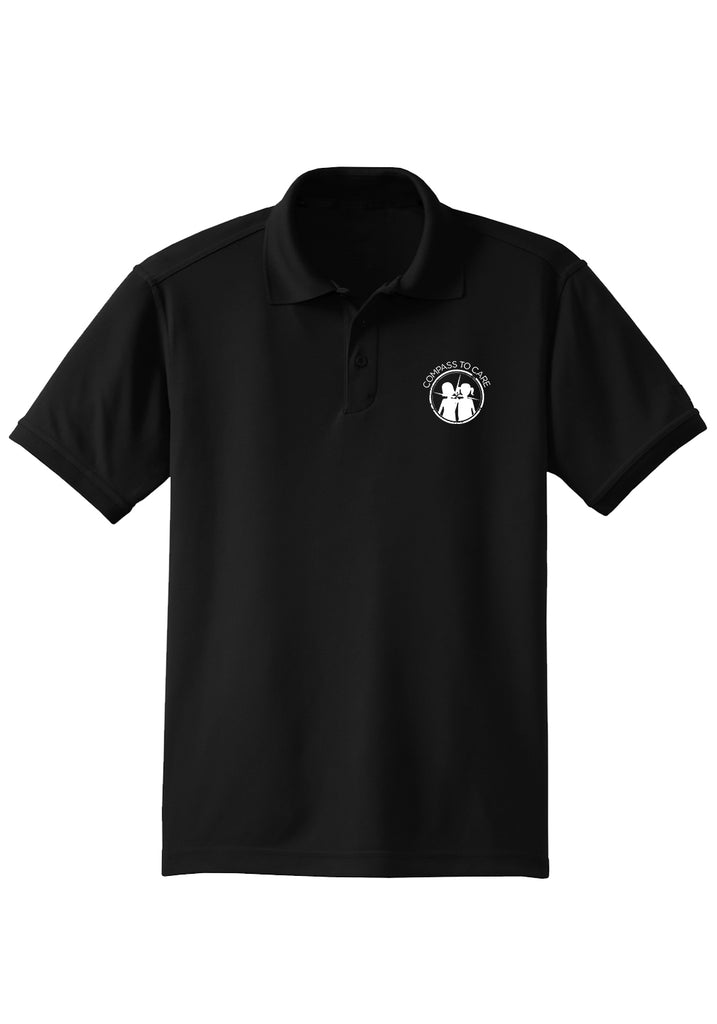 Compass To Care Childhood Cancer Foundation men's polo shirt (black) - front