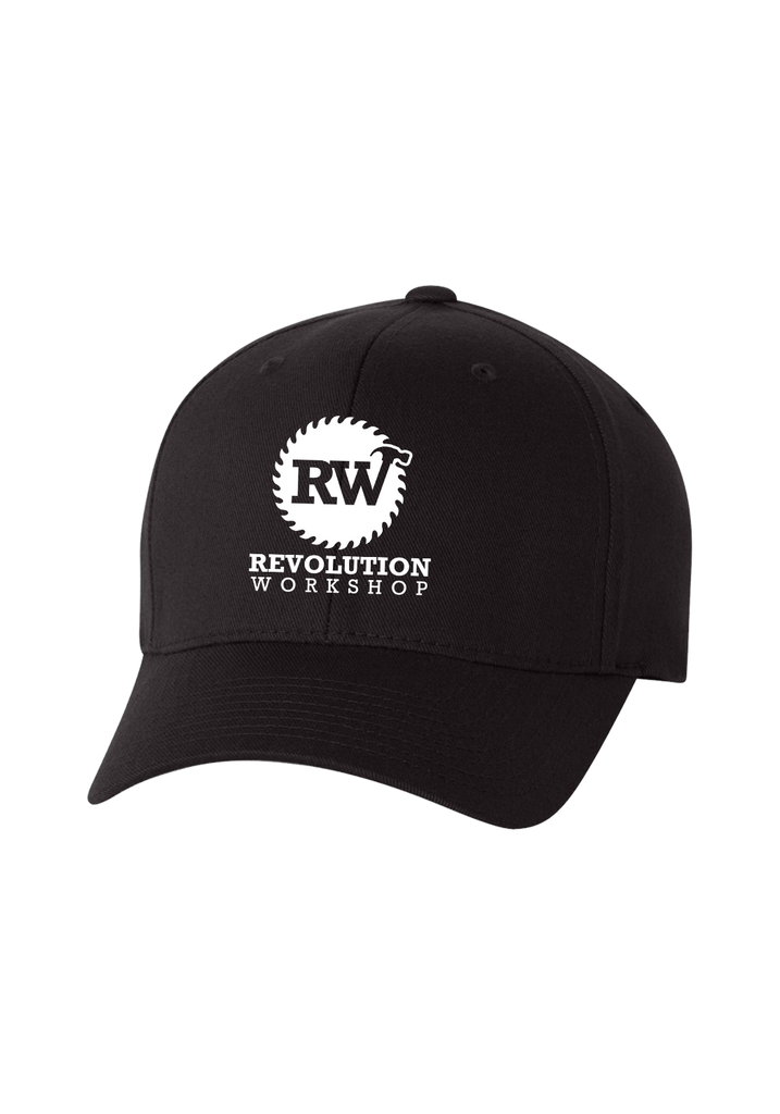 Revolution Workshop unisex fitted baseball cap (black) - front