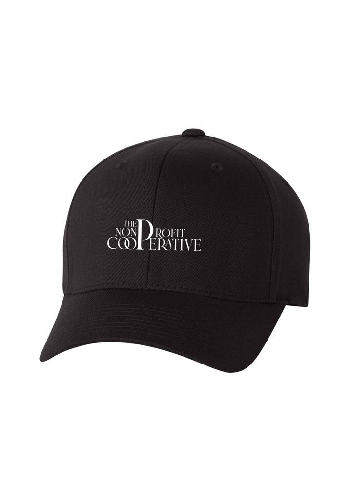 The Nonprofit Cooperative unisex fitted baseball cap (black) - front