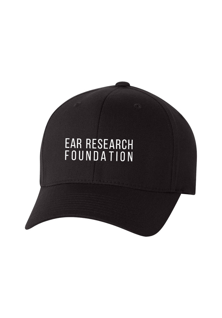 Ear Research Foundation unisex fitted baseball cap (black) - front