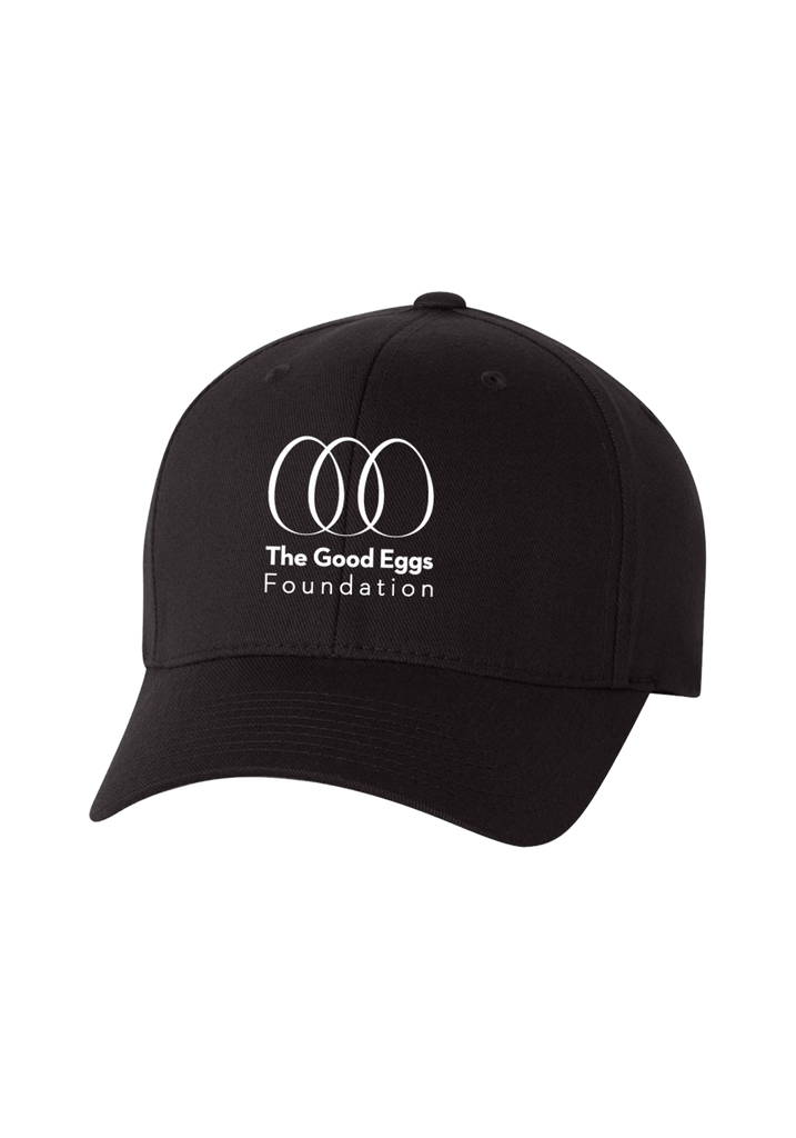 The Good Eggs Foundation unisex fitted baseball cap (black) - front