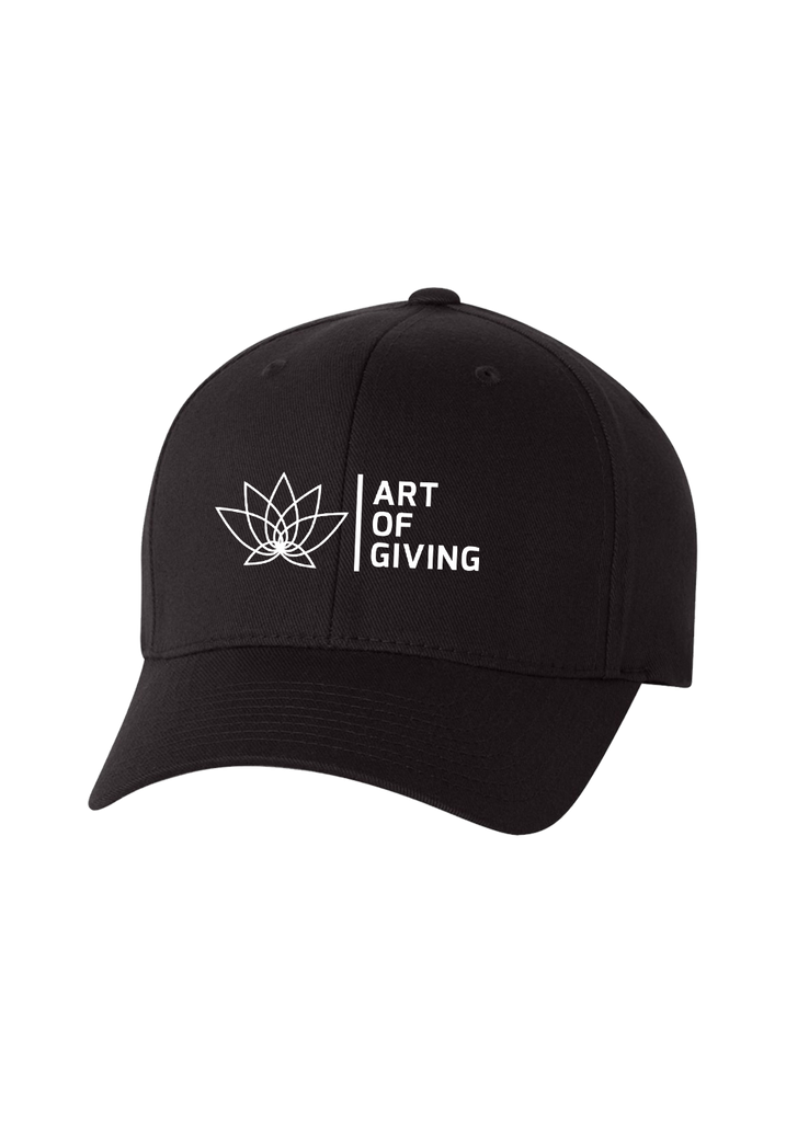 Art Of Giving unisex fitted baseball cap (black) - front