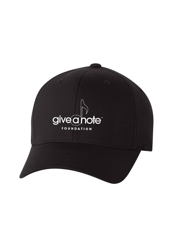 Give A Note Foundation unisex fitted baseball cap (black) - front