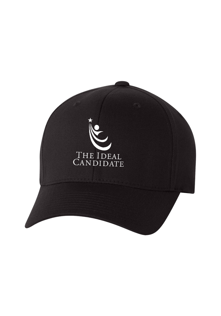 The Ideal Candidate unisex fitted baseball cap (black) - front