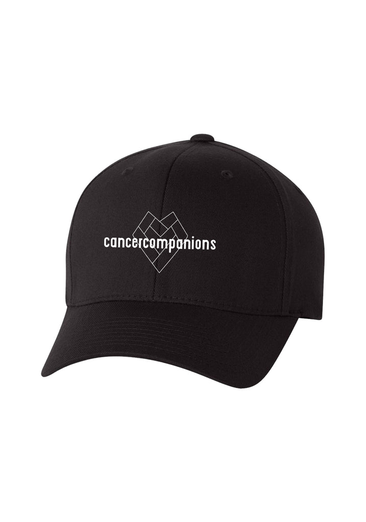 Cancer Companions unisex fitted baseball cap (black) - front