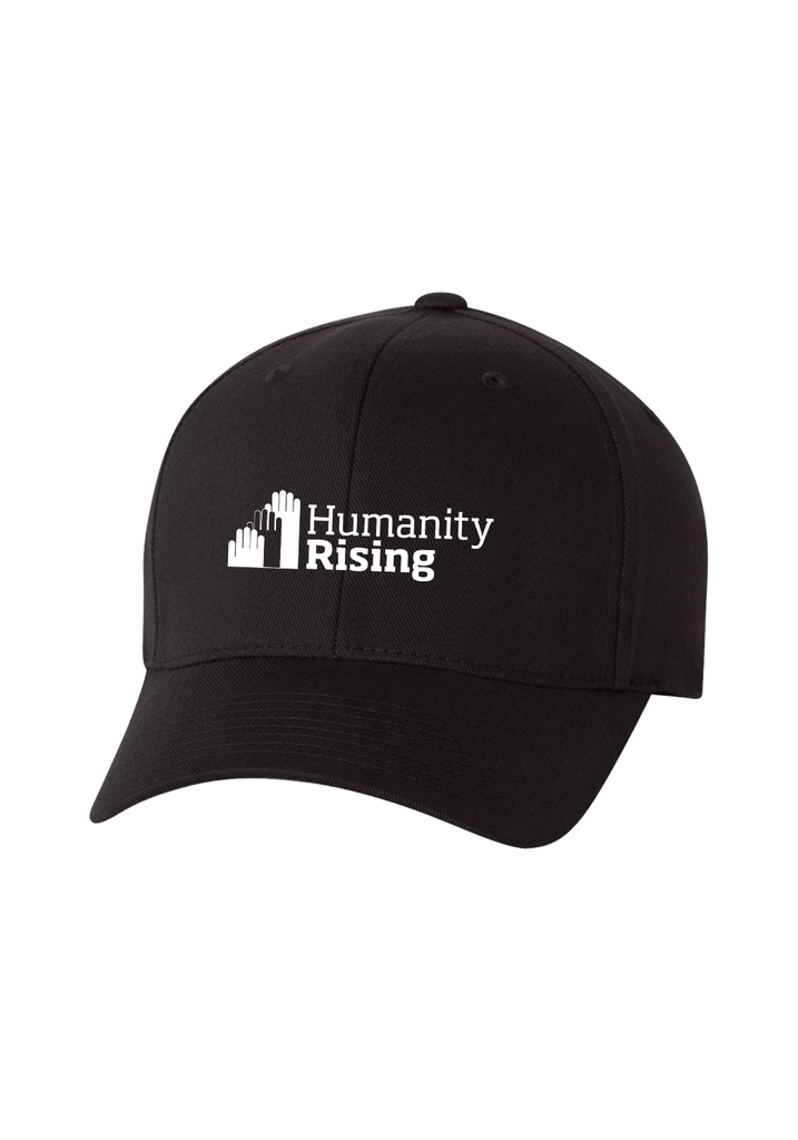 Humanity Rising unisex fitted baseball cap (black) - front