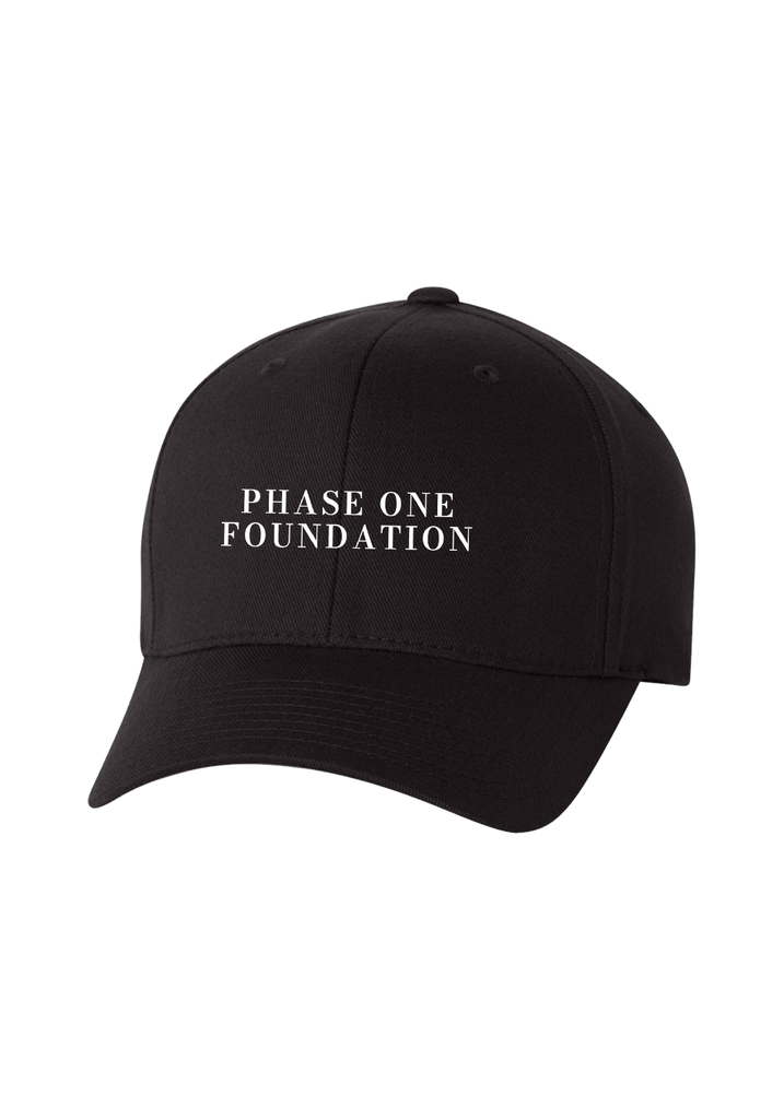 Phase One Foundation unisex fitted baseball cap (black) - front