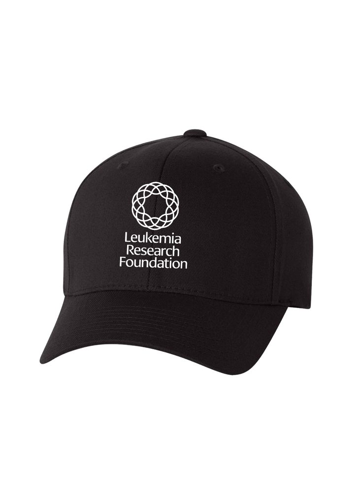 Leukemia Research Foundation unisex fitted baseball cap (black) - front